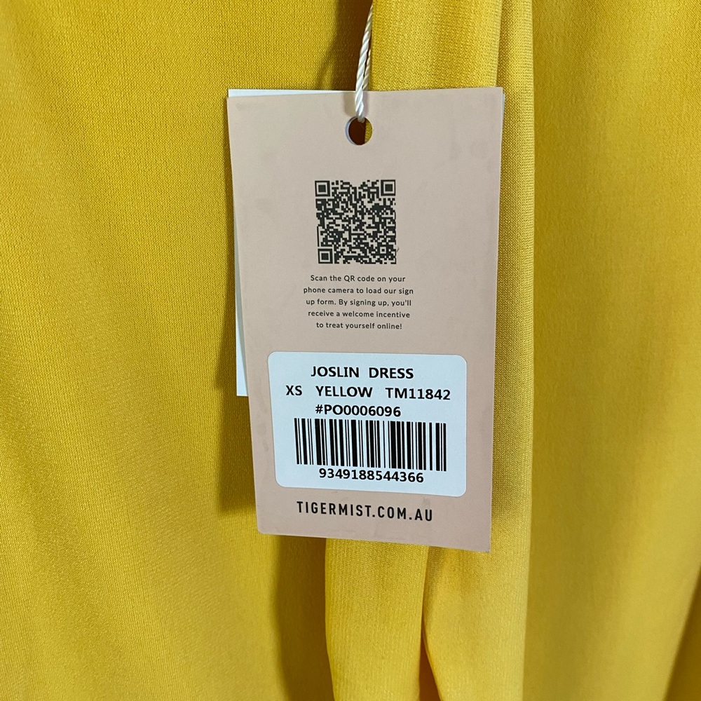 Tiger Mist Yellow Mini Dress - Picture 4 of 16